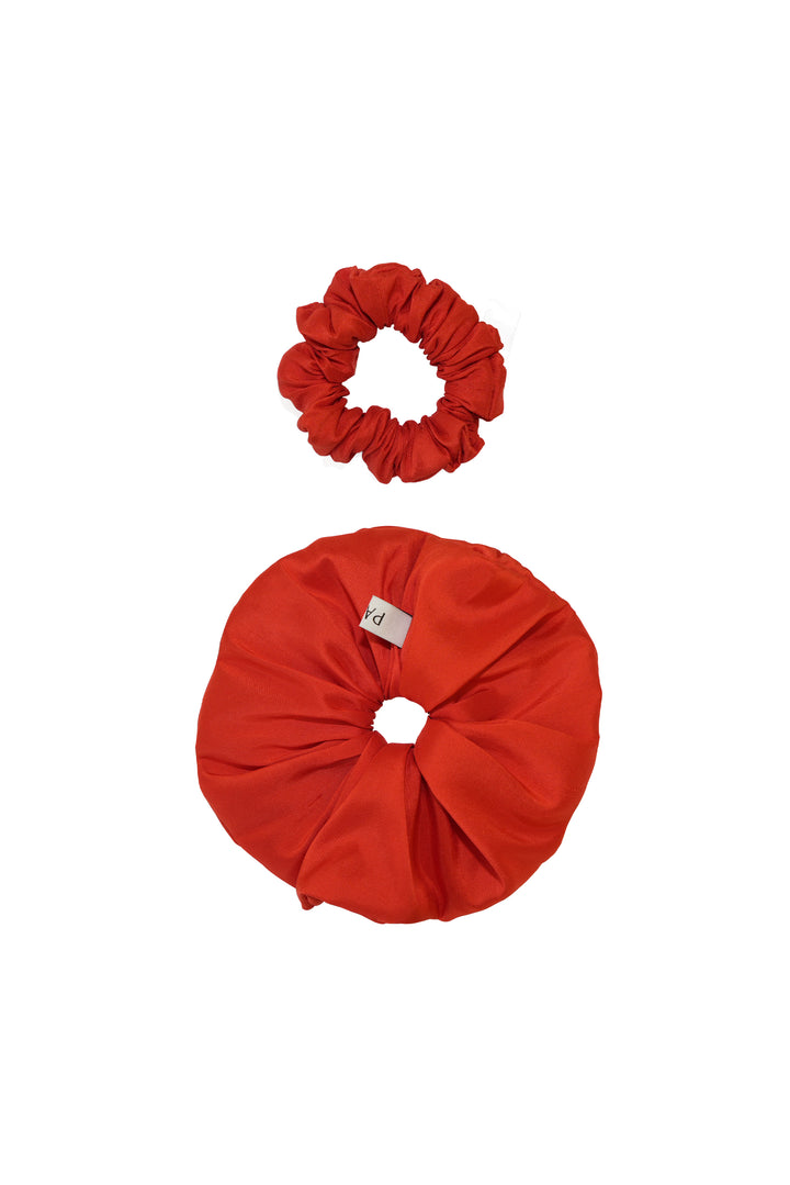 PAJA Berries Dupion Silk Oversized Scrunchie - Corn Yellow