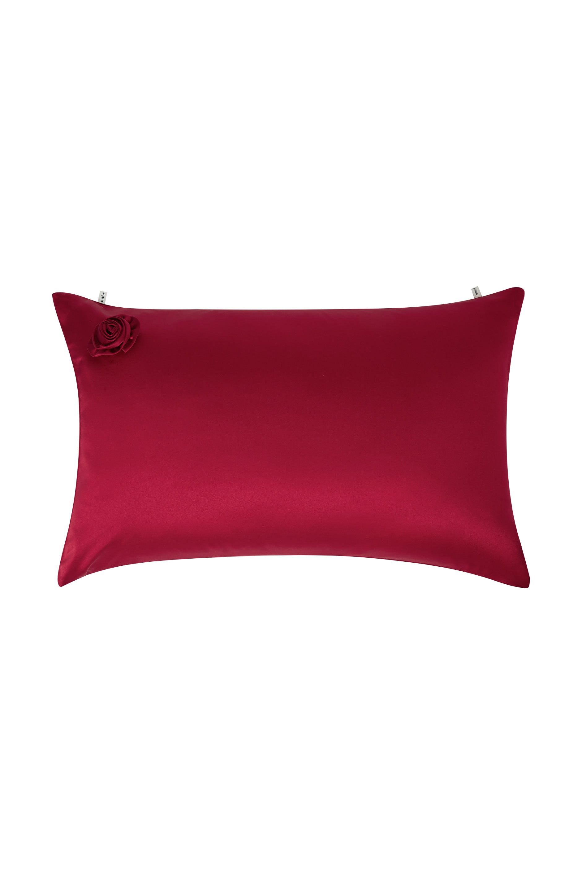 Tuscan Sun Silk Rose Pillowcase-Silk Accessories-Red (Rose Top Left)-Queen (74cm*48cm)-NJP24112-Not Just Pajama