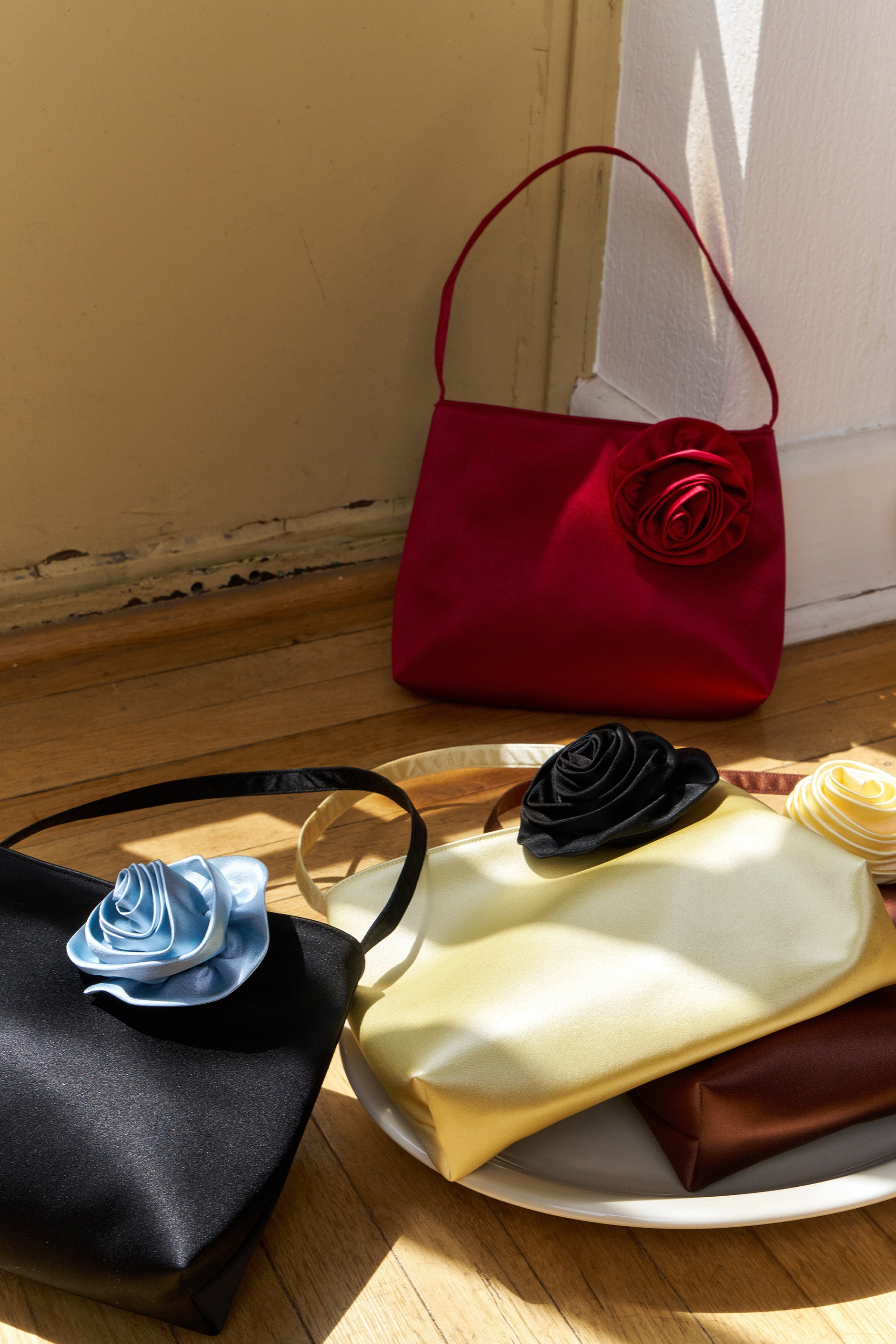 Bridal Silk Handbag | Elegant Wedding & Evening Bag – Not Just Pajama