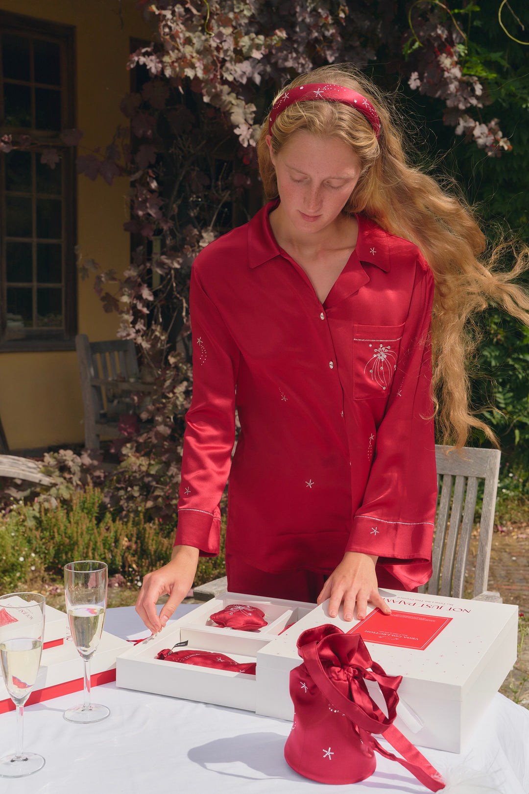 VEGA Women’s 22mm Mulberry Silk Pajama Set-Silk Pajamas Long Set-Not Just Pajama