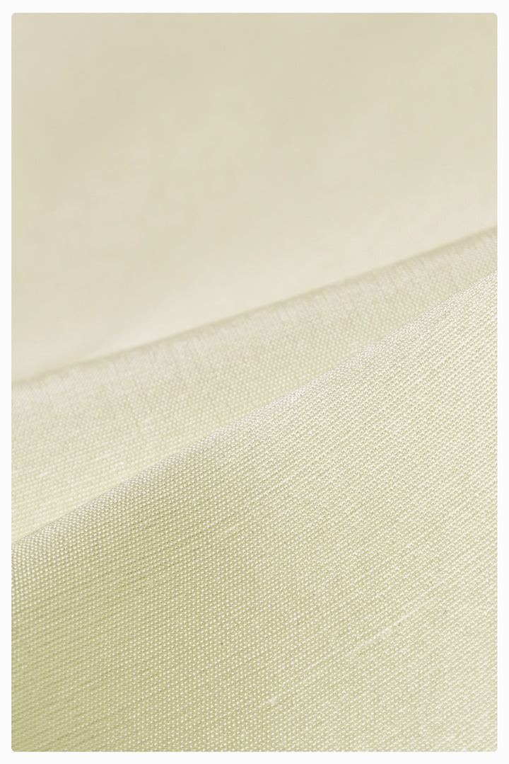 PAJA Farm Edit Dupion Silk Silk Wide-Leg Trousers - Pale Yellow