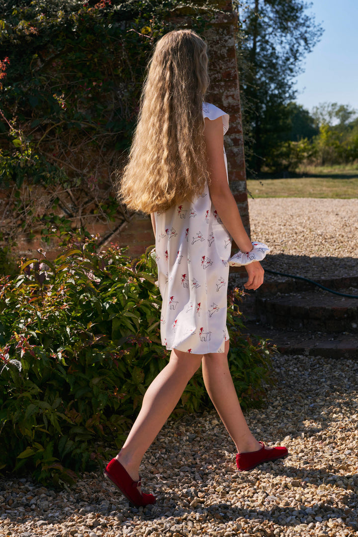Bubbie 22 Momme Silk Printed Sleeveless Dress