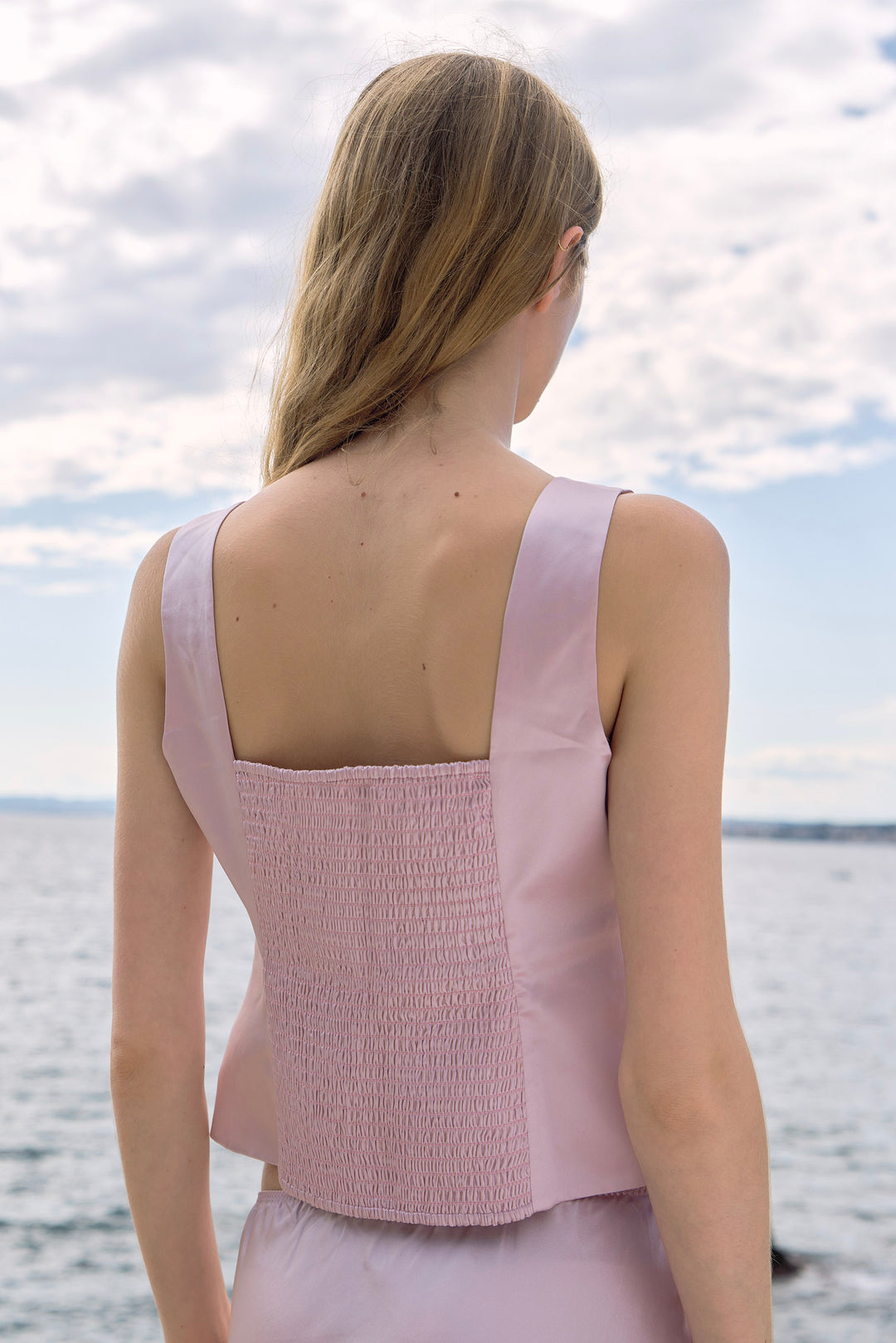 PAJA Beaded Summer Escapes Silk Top - Pink
