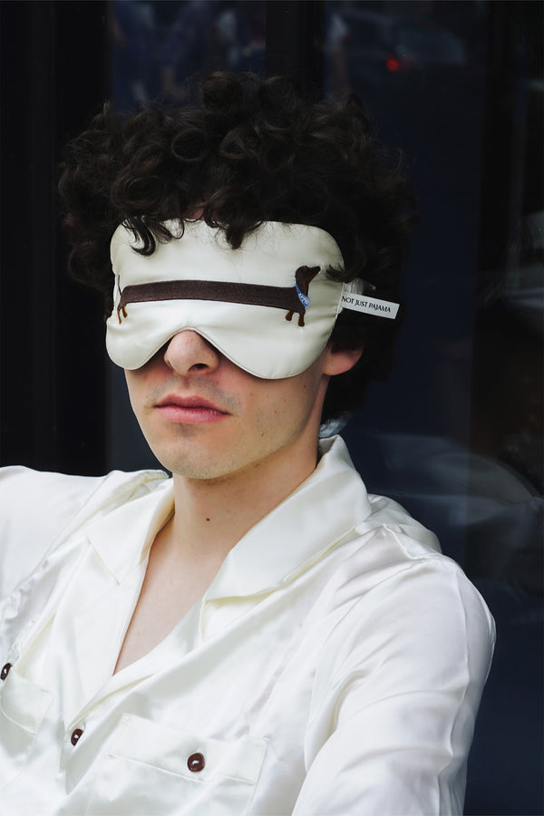 Dackel-Traum-Seiden-Schlafmaske