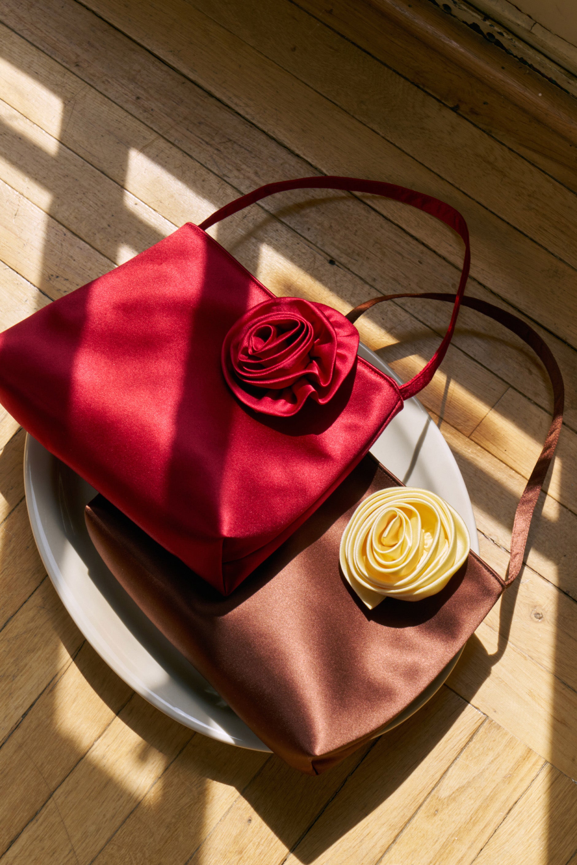 NJP Tuscan Rose Handcrafted Silk Bag – Perfect for Weddings