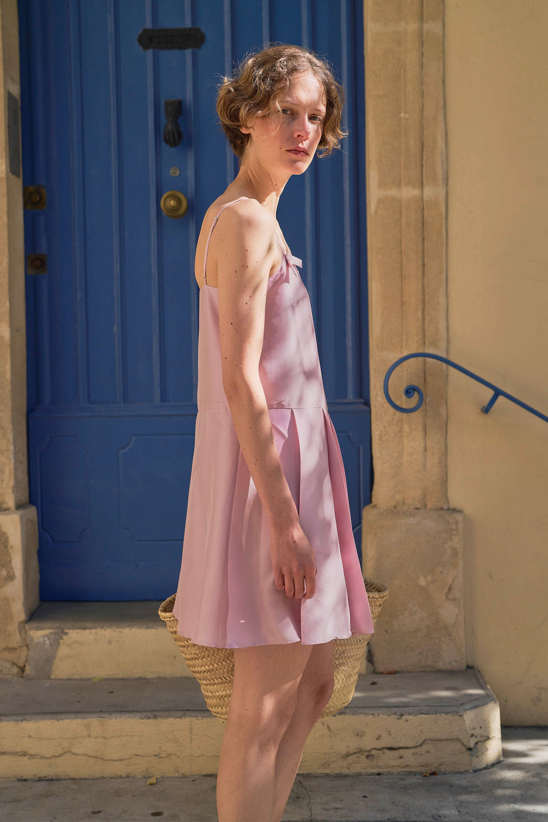PAJA Out After Brunch Mulberry Silk Pleated Slip Dress with Adjustable Straps in 100% mulberry silk by Not Just Pajama - image 5