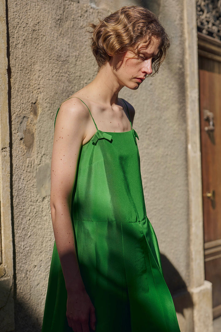 PAJA Out After Brunch Mulberry Silk Pleated Slip Dress with Adjustable Straps in 100% mulberry silk by Not Just Pajama - image 14