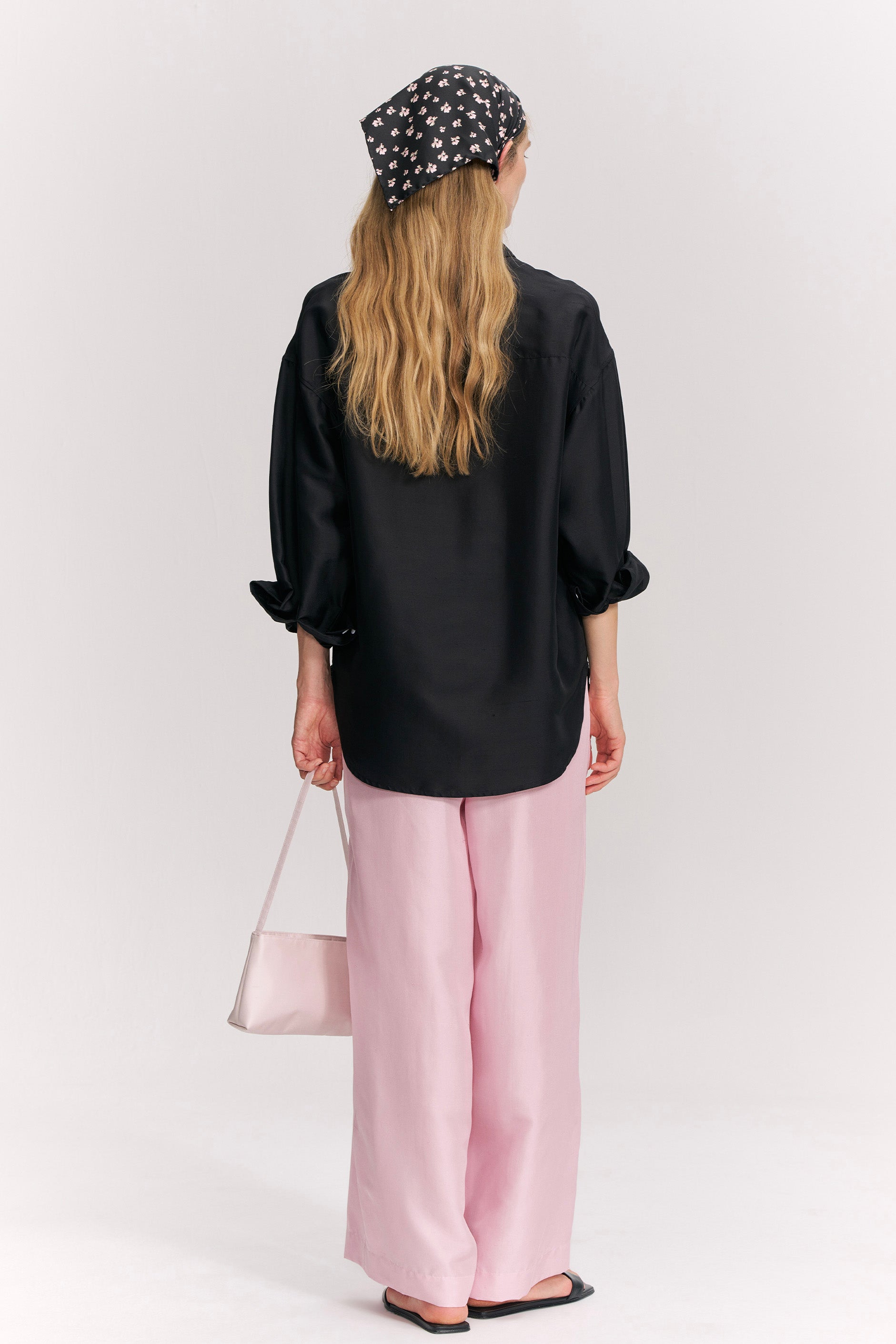 PAJA Farm Edit Dupion Silk Long-Sleeved Shirt - Black – Not Just PAJA Farm Edit Dupion Silk Long-Sleeved Shirt - Black – Not Just