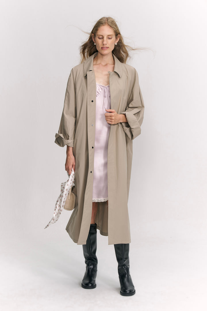 PAJA Farm Edit Silk Bias-Cut Lace Slip Dress - Amethyst