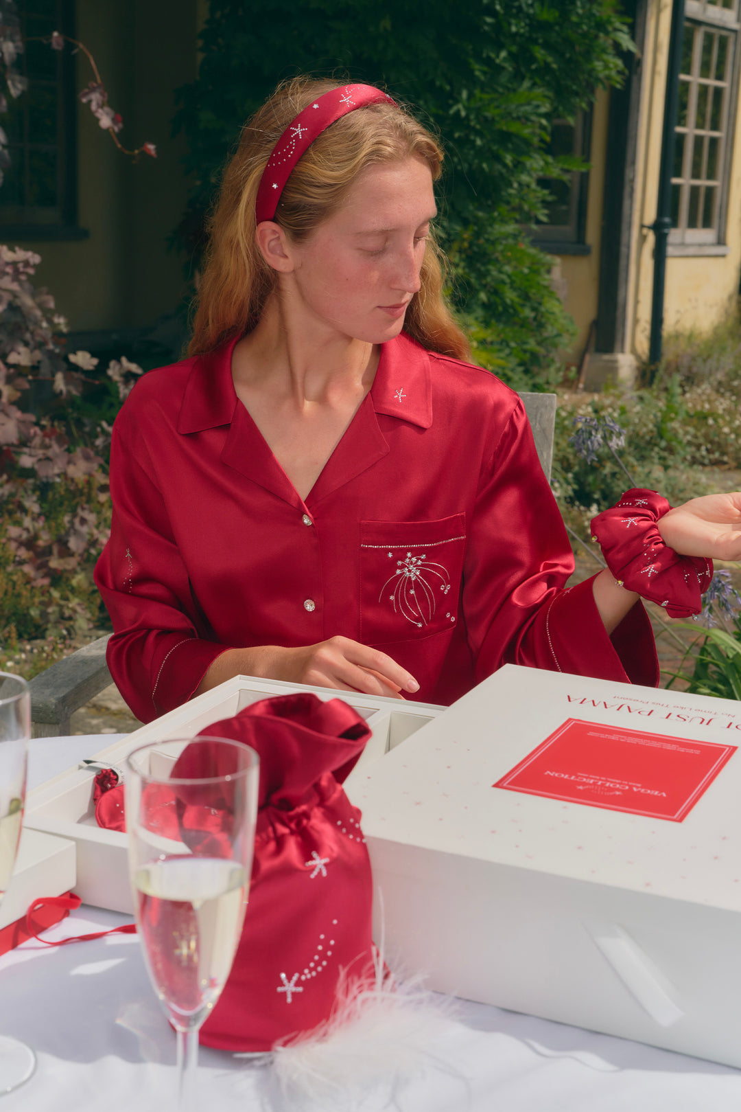 VEGA Women’s 22mm Mulberry Silk Pajama Set-Silk Pajamas Long Set-Not Just Pajama