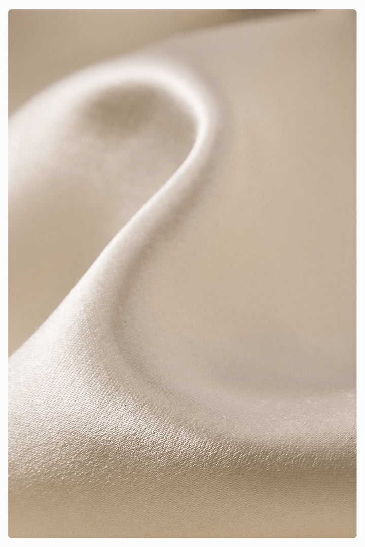 PAJA Farm Edit Waist-Tied Silk-Wool Satin Vest - Beige