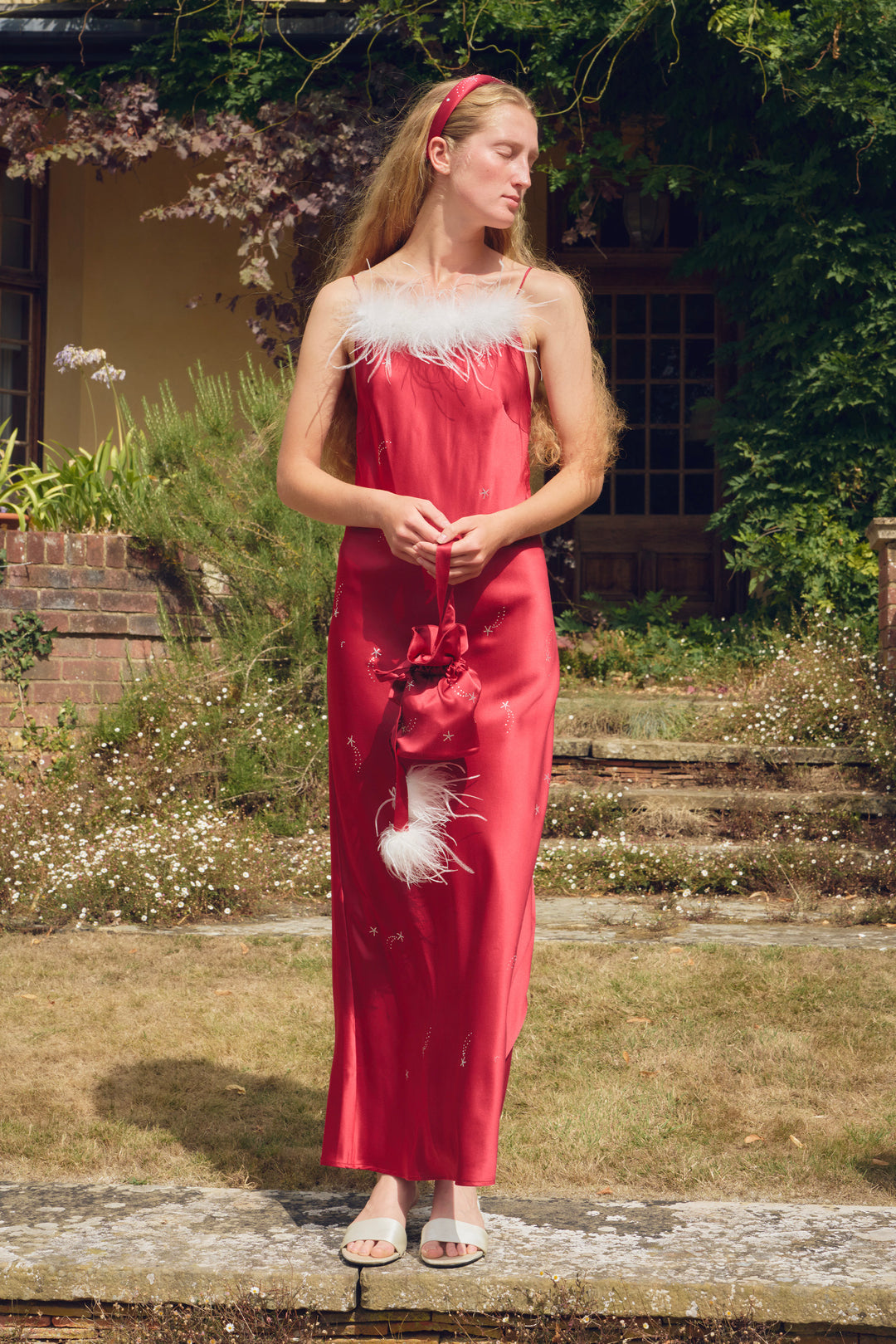 VEGA Women’s 22mm Mulberry Silk Crystal-Embellished Slip Dress-Silk Dress-Not Just Pajama