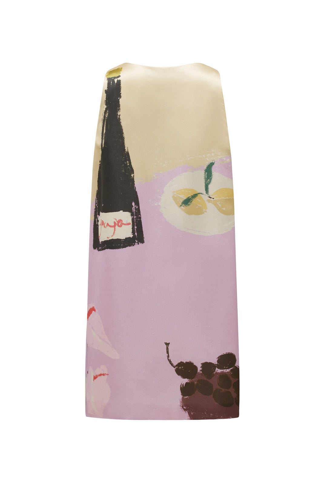 PAJA Dinner Hour Women's Printed Silk Wool Satin Cami Dress