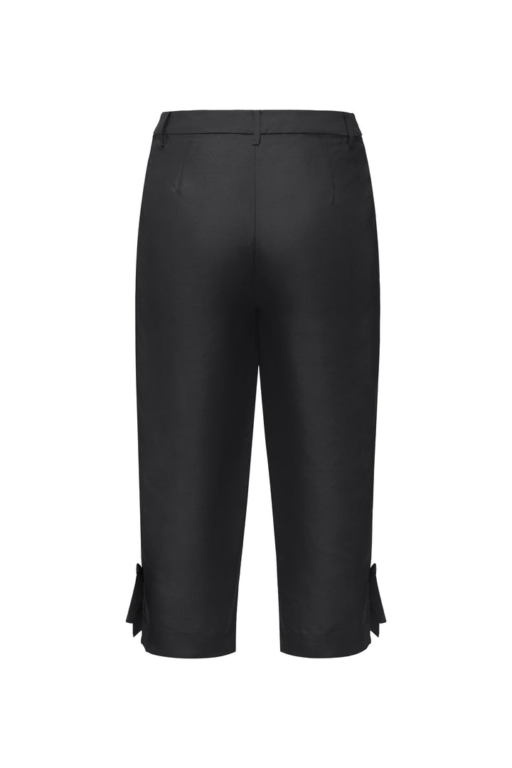 PAJA Berries Women's Dupion Silk Capri Pant - Black