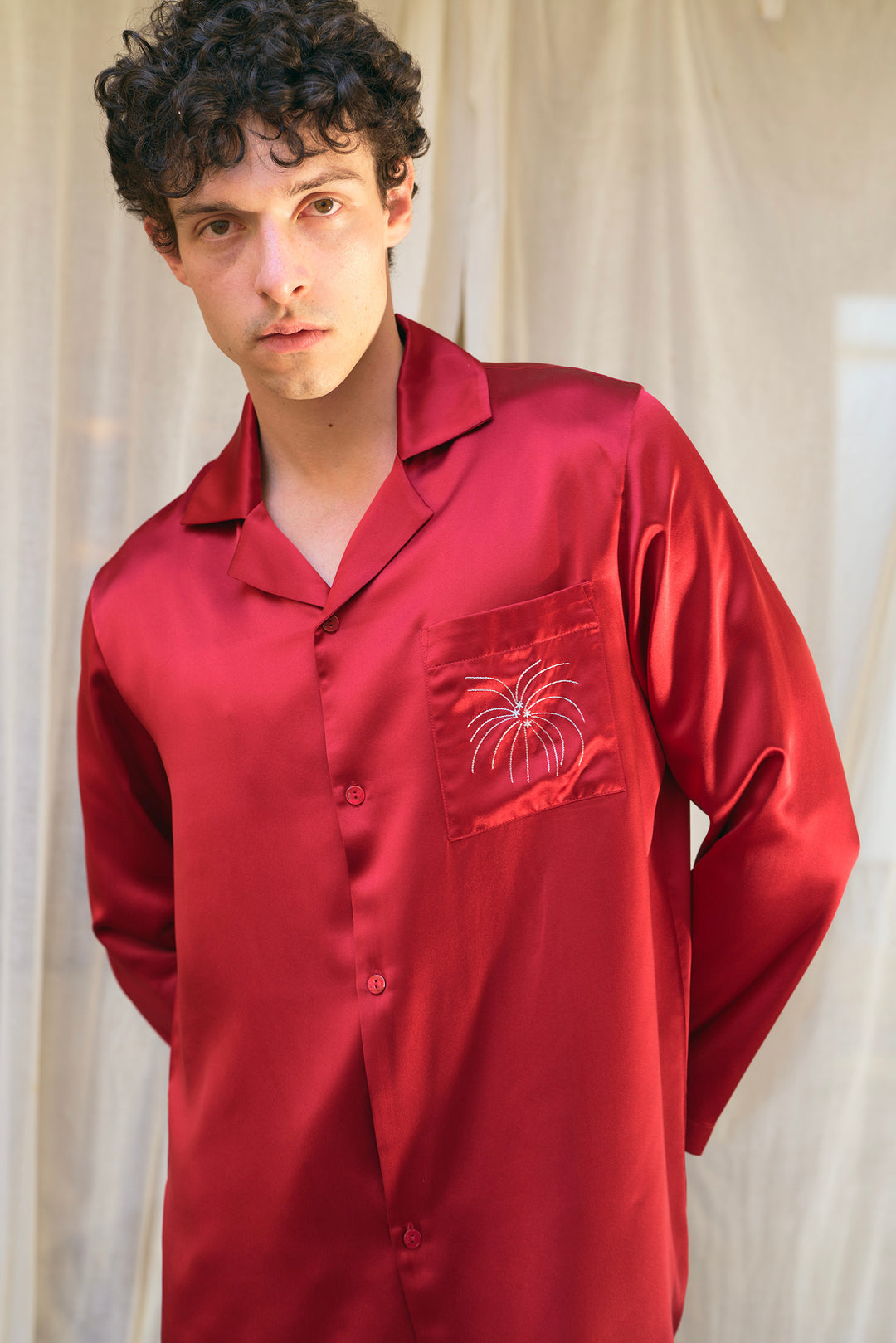 VEGA Men’s 22mm Mulberry Silk Pajama Set-Silk Pajamas Long Set-Not Just Pajama