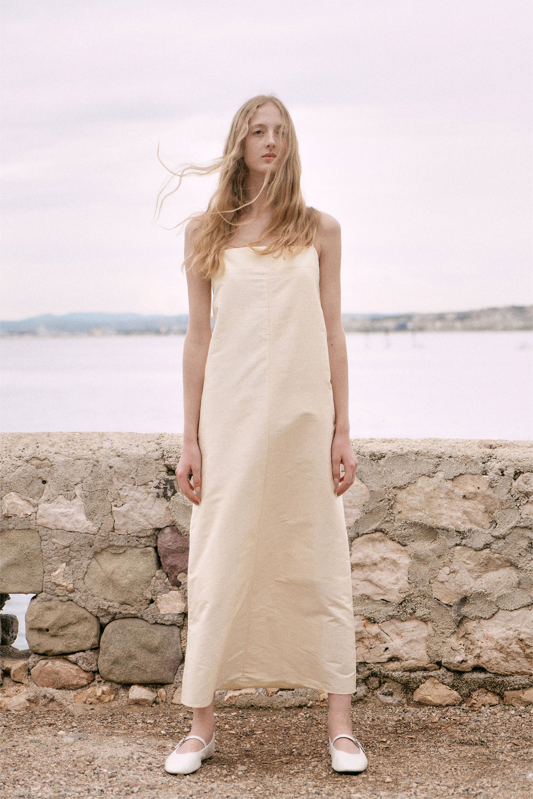 PAJA Berries Women's Dupion Silk Maxi Dress - Corn Yellow