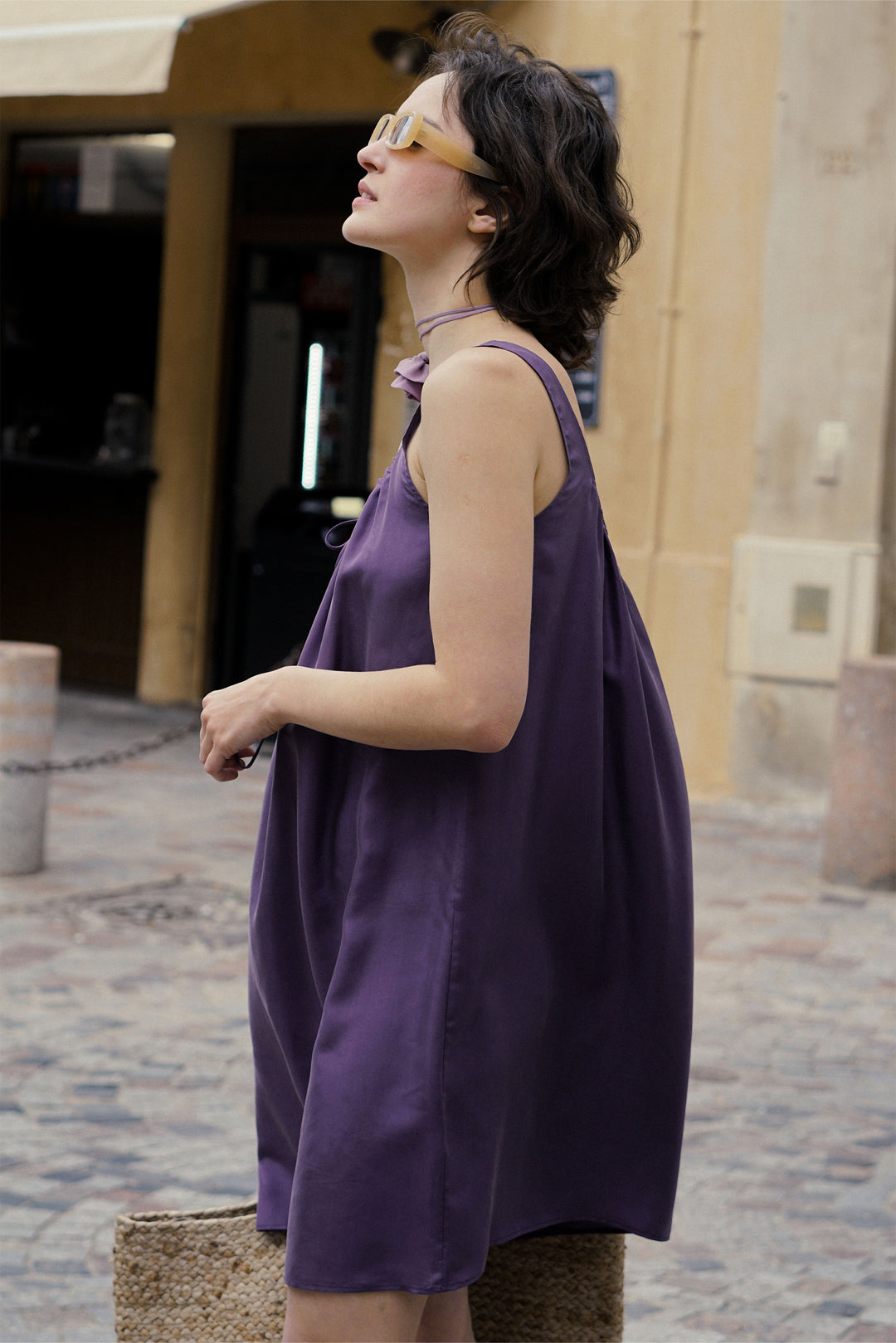 Holiday in Arles | Sandwashed Matte Silk Cami Dress Not Just Pajama Holiday in Arles | Sandwashed Matte Silk Cami Dress Not Just Pajama