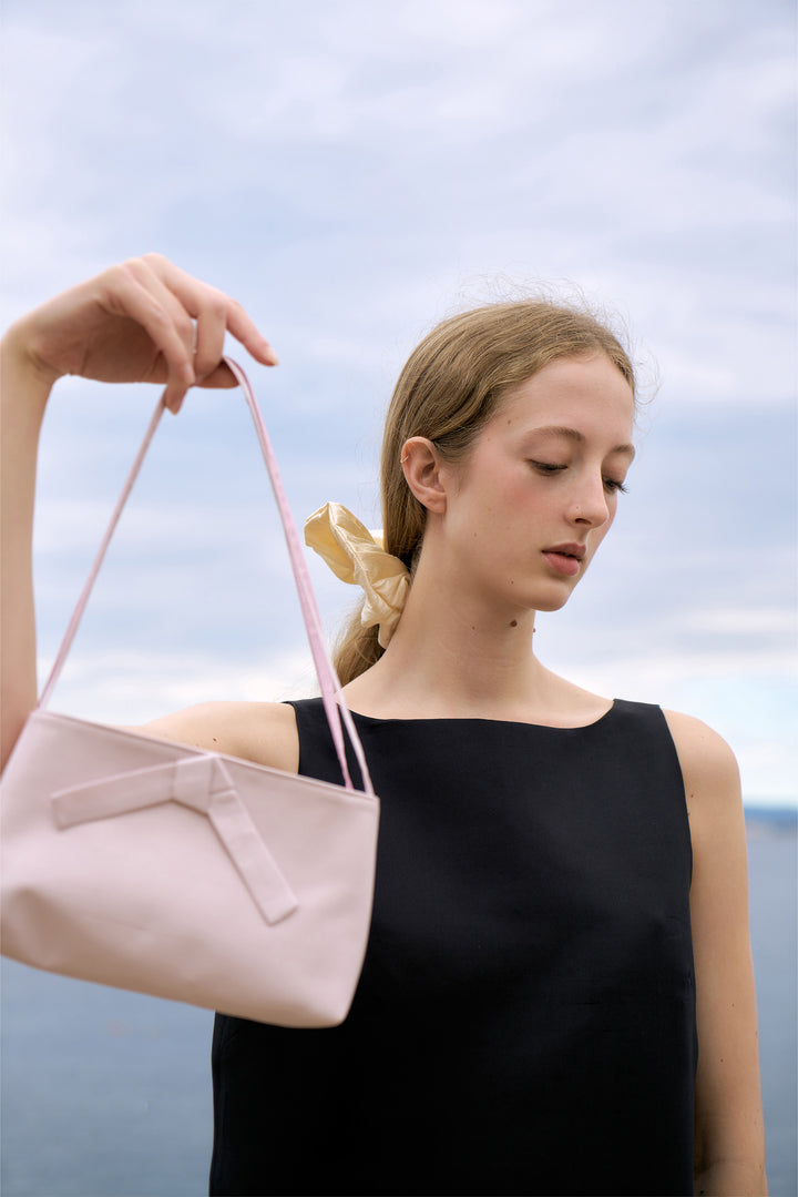 PAJA Berries Bow Dupion Silk Bag - Pink