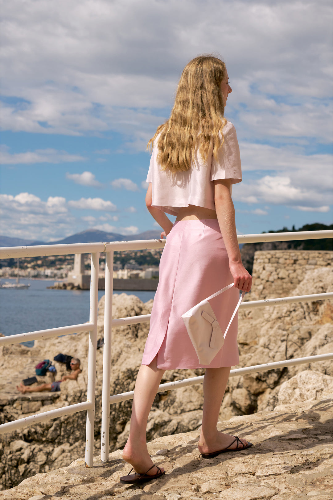 PAJA Berries Women's Dupion Silk A-Line Skirt - Pink