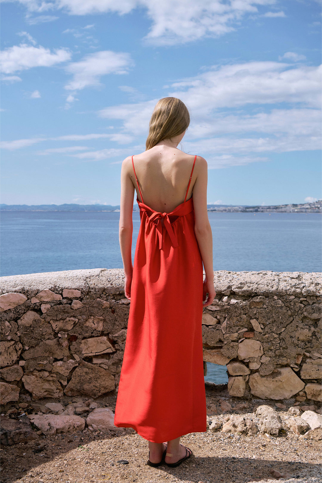 PAJA Berries Women's Dupion Silk Maxi Dress - Red