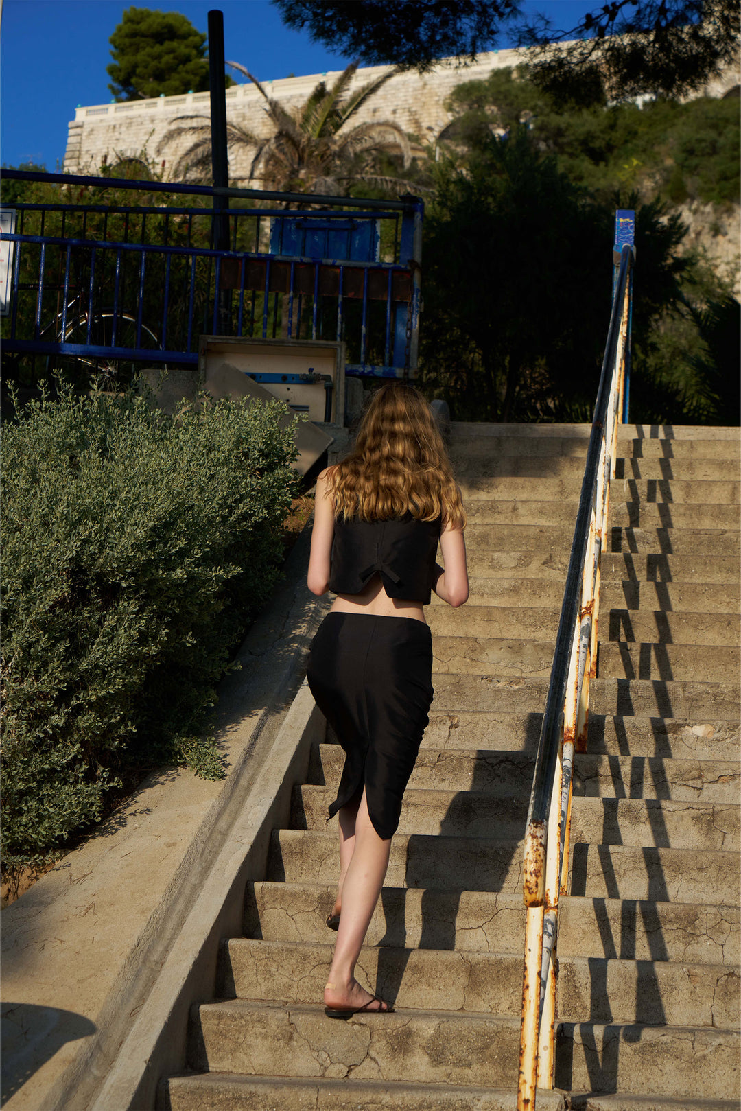 PAJA Berries Women's Dupion Silk A-Line Skirt - Black