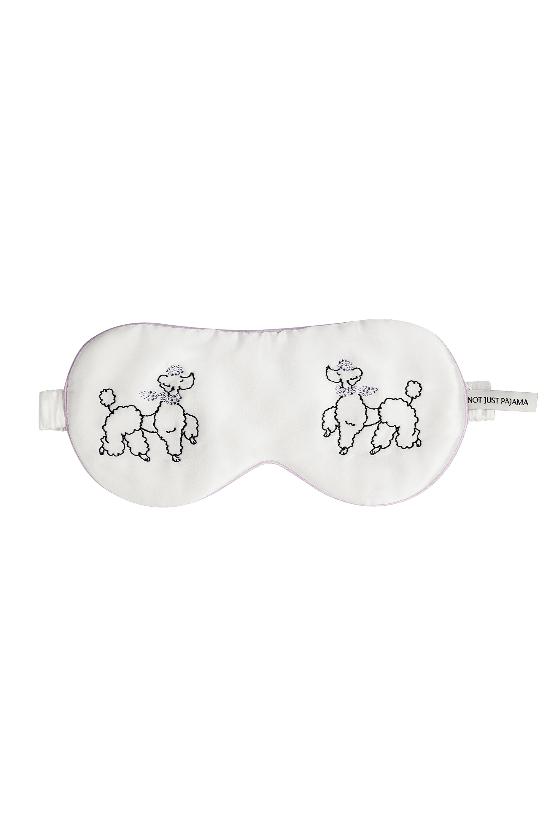 Puppy Edition Diamond Poodles Silk Sleeping Eye Mask-Silk Sleeping Eye Mask-Not Just Pajama