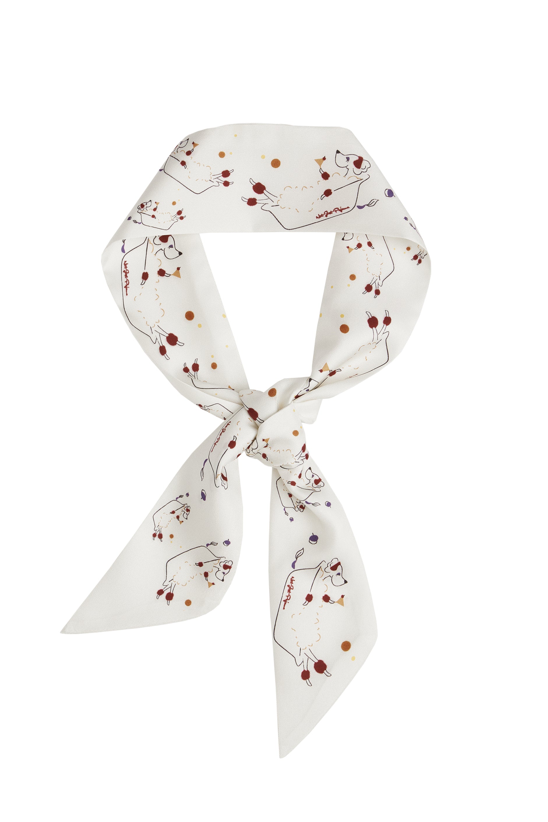 Puppy Edition Bubble Pup Silk Twilly-Silk Twilly-Bubble Pup Bath-00NJP248391-Not Just Pajama