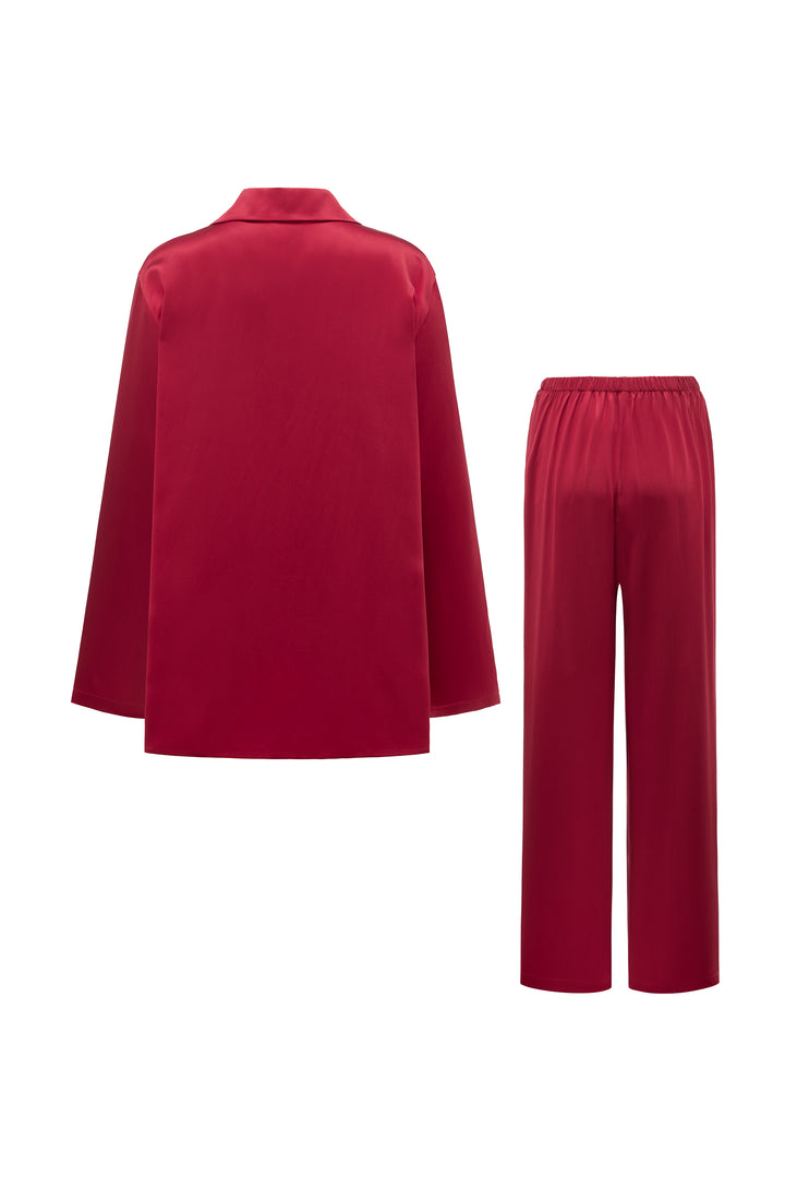 VEGA Men’s 22mm Mulberry Silk Pajama Set-Silk Pajamas Long Set-Not Just Pajama