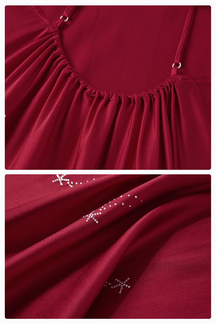 VEGA Women’s 22mm Mulberry Silk Crystal-Embellished Slip Dress-Silk Dress-Not Just Pajama