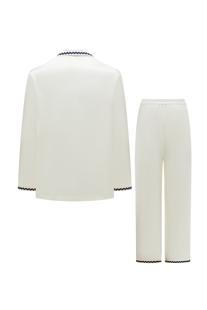 Pony Farm Men’s 22mm Mulberry Silk Long Sleeve Pajama Set-Silk Pajamas Long Set-Not Just Pajama