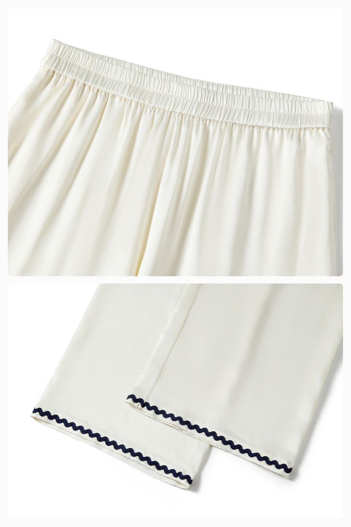 Pony Farm Men’s 22mm Mulberry Silk Long Sleeve Pajama Set-Silk Pajamas Long Set-Not Just Pajama