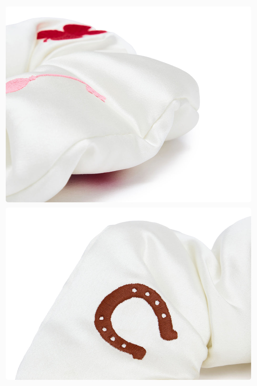 Pony Farm 22mm Mulberry Silk Lucky Symbol Scrunchie-Silk Accessories-Not Just Pajama