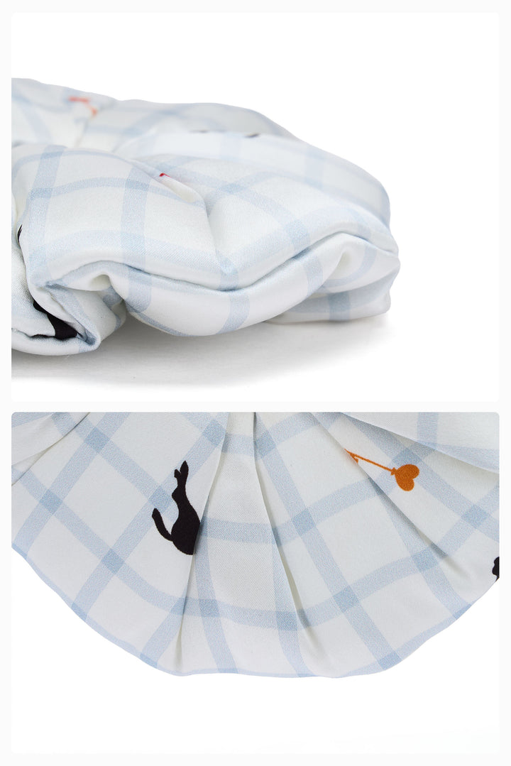 Pony Farm 22mm Mulberry Silk Lucky Symbol Scrunchie-Silk Accessories-Not Just Pajama