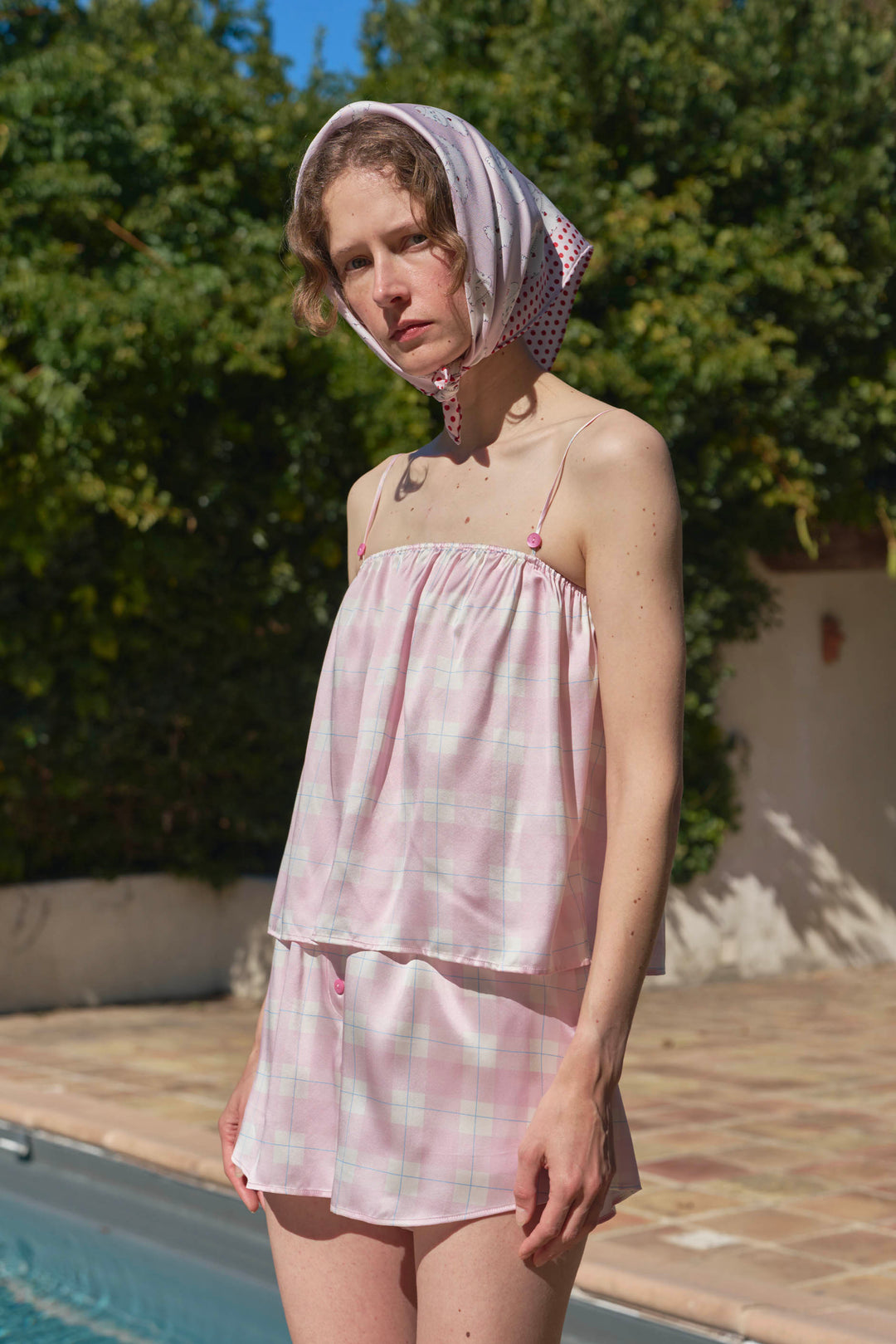 Kiki and Milo Cat 22 Momme Mulberry Silk Couple Resort Pajama Set in 100% mulberry silk by Not Just Pajama - image 7