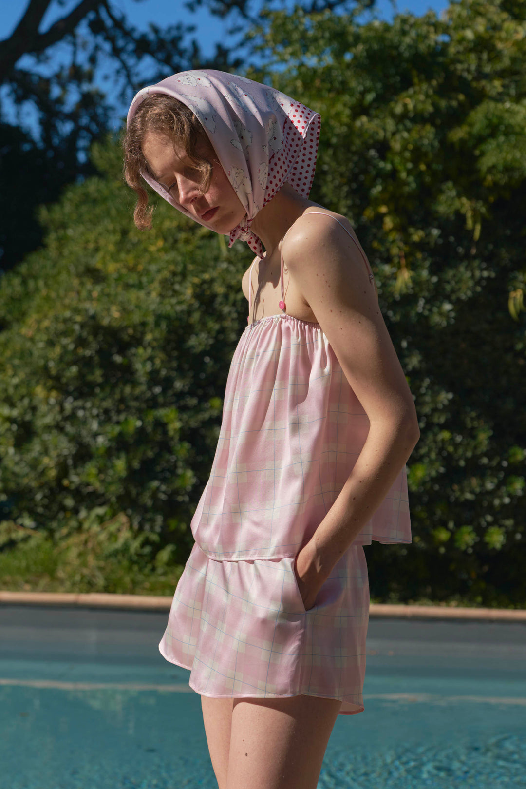 Kiki and Milo Cat 22 Momme Mulberry Silk Couple Resort Pajama Set in 100% mulberry silk by Not Just Pajama - image 4