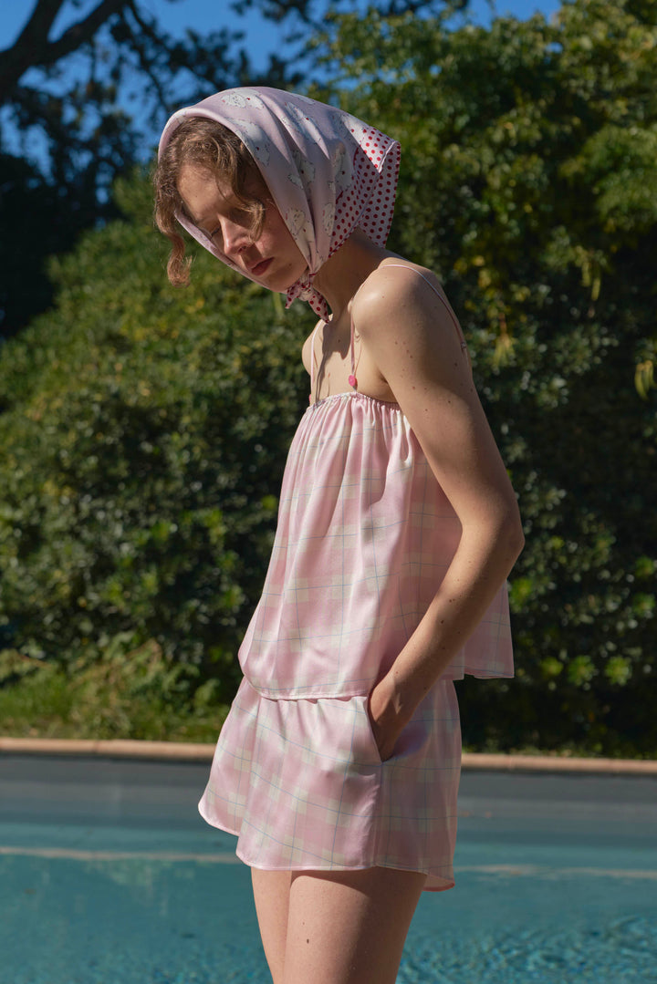 Kiki and Milo Cat 22 Momme Mulberry Silk Couple Resort Pajama Set in 100% mulberry silk by Not Just Pajama - image 4