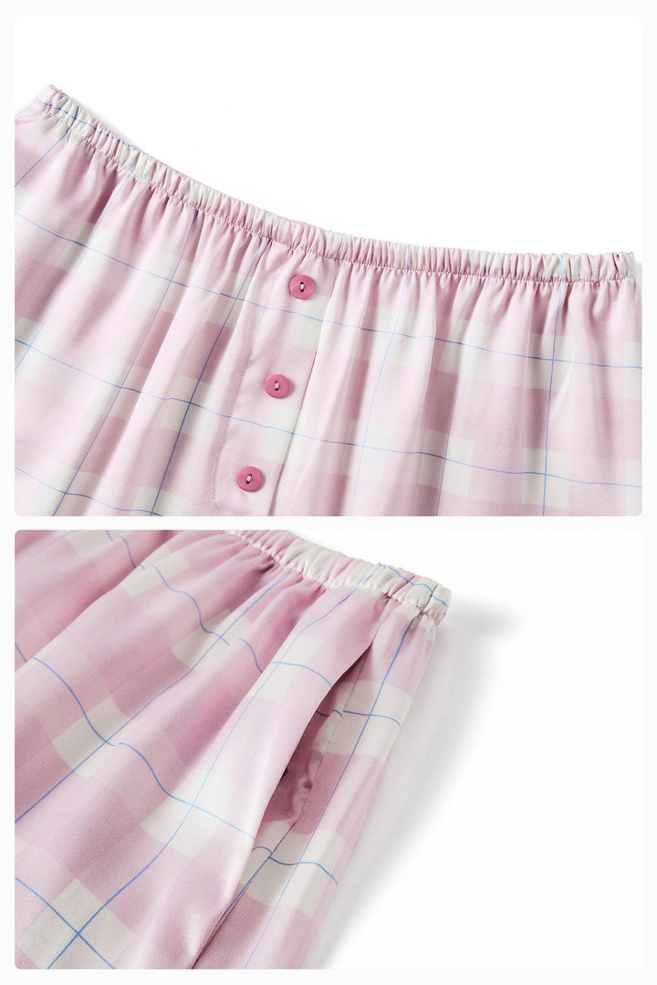 Kiki and Milo Cat 22 Momme Mulberry Silk Couple Resort Pajama Set in 100% mulberry silk by Not Just Pajama - image 14