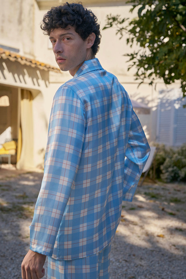 Kiki and Milo Cat 22 Momme Mulberry Silk Couple Pajama Set