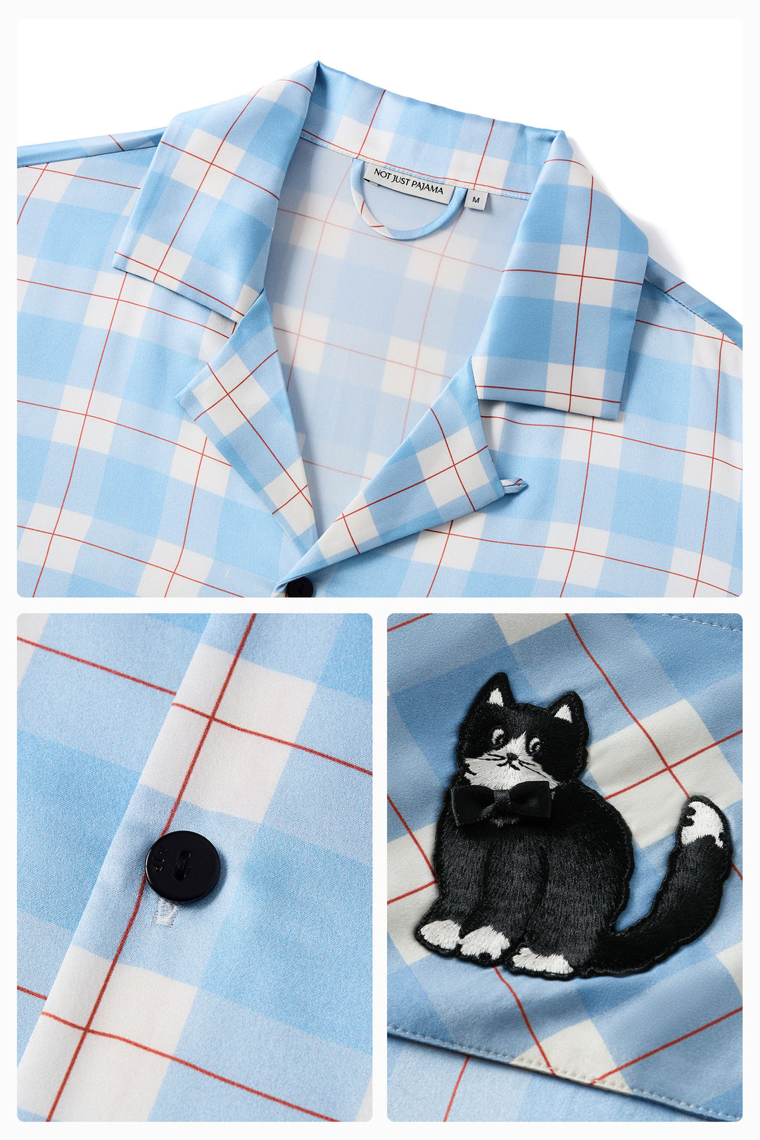 Kiki and Milo Cat 22 Momme Mulberry Silk Couple Pajama Set