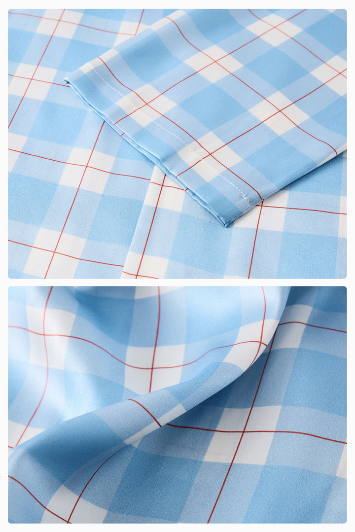 Kiki and Milo Cat 22 Momme Mulberry Silk Couple Pajama Set