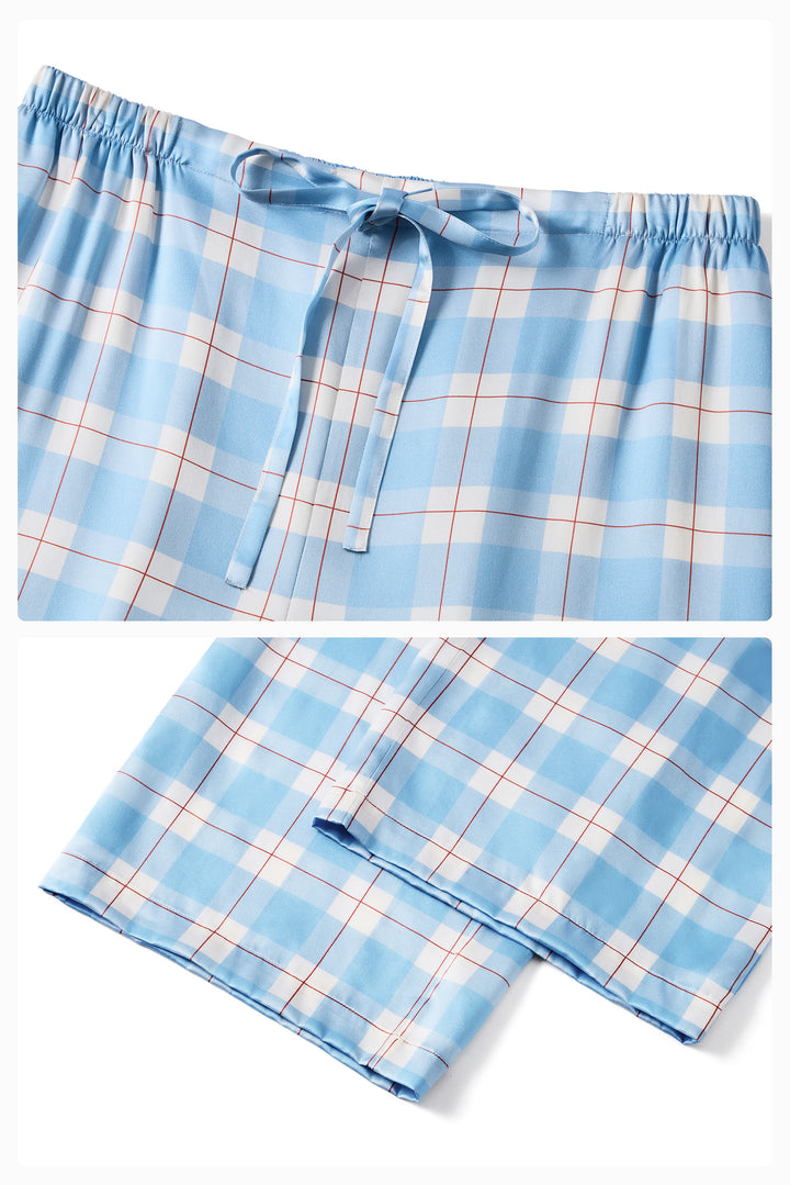 Kiki and Milo Cat 22 Momme Mulberry Silk Couple Pajama Set