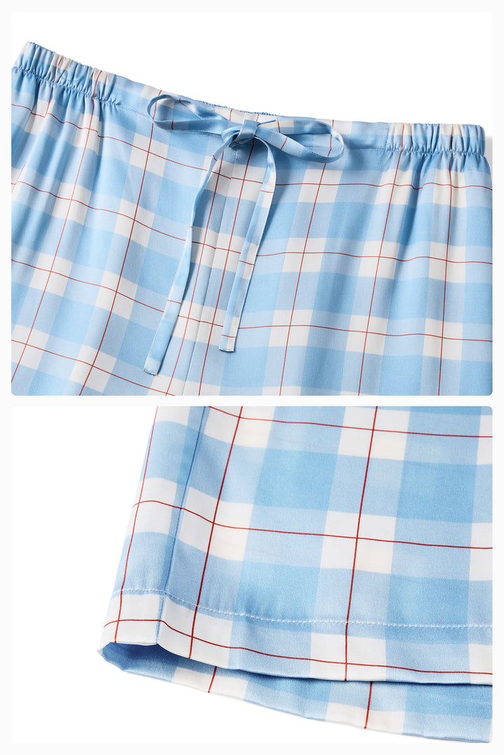 Ensemble pyjama à manches longues en soie de mûrier 22 mm pour femme de Lucky Pony