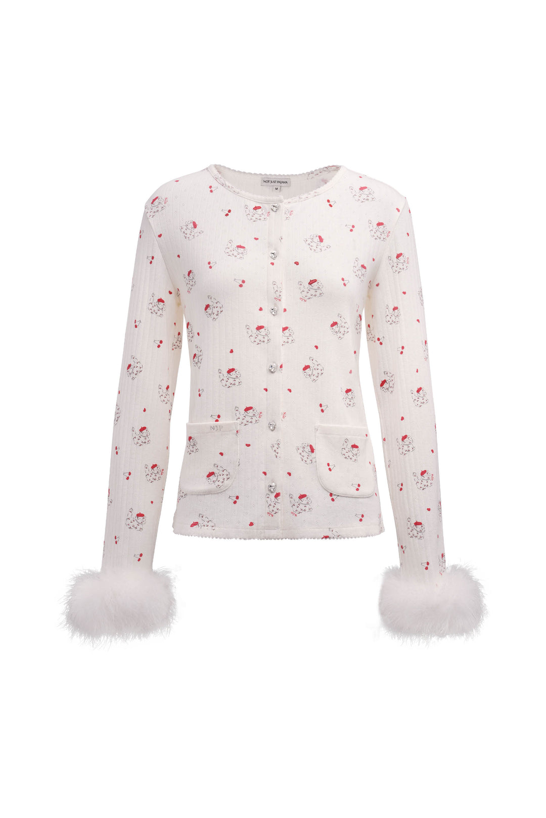 Kiki Cat Wool Silk Knit Top and Pants