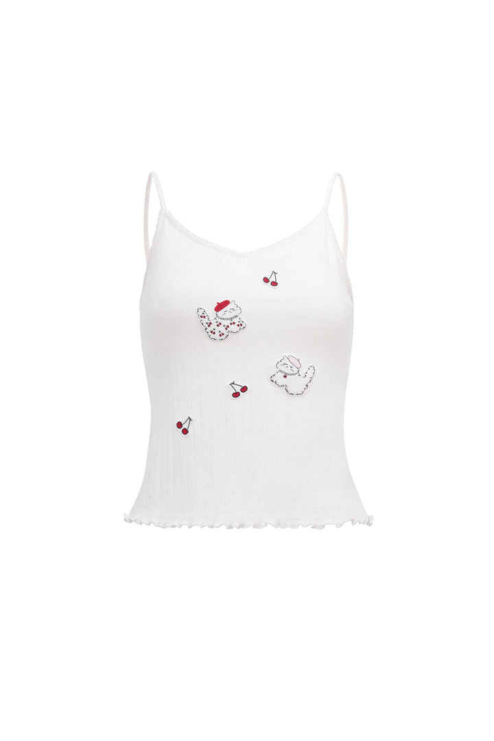 Pearl Kiki Cat Wool Silk Knit Lounge Separates