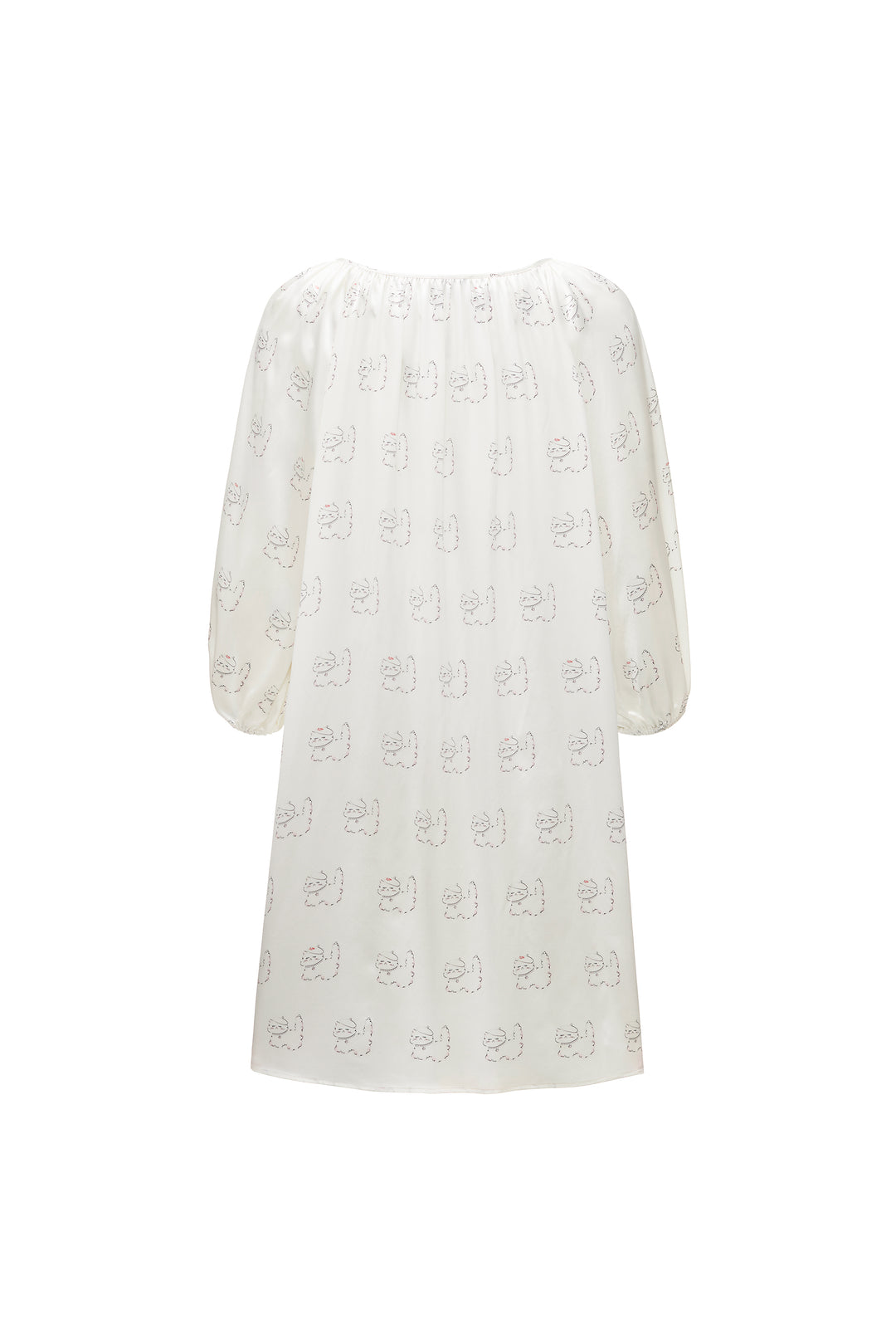 Kiki Pearl Cat 22 Momme Mulberry Silk Nightdress
