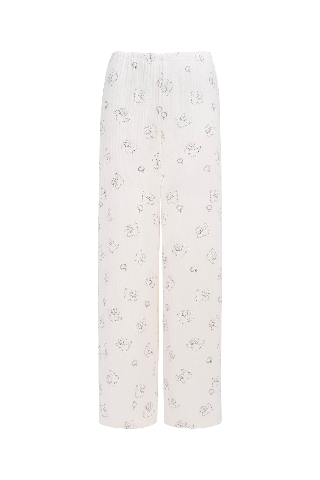 Kiki Cat Wool Silk Knit Top and Pants