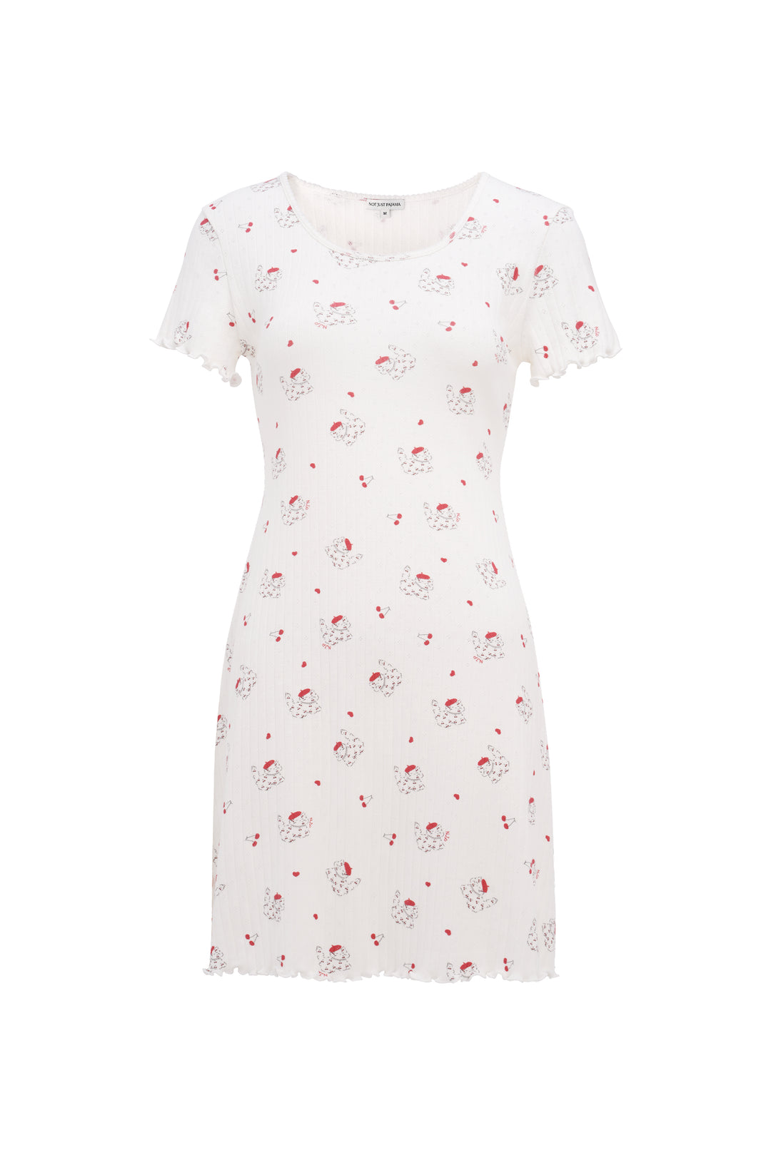 Kiki Cat Wool Silk Knit Short Sleeve Dress