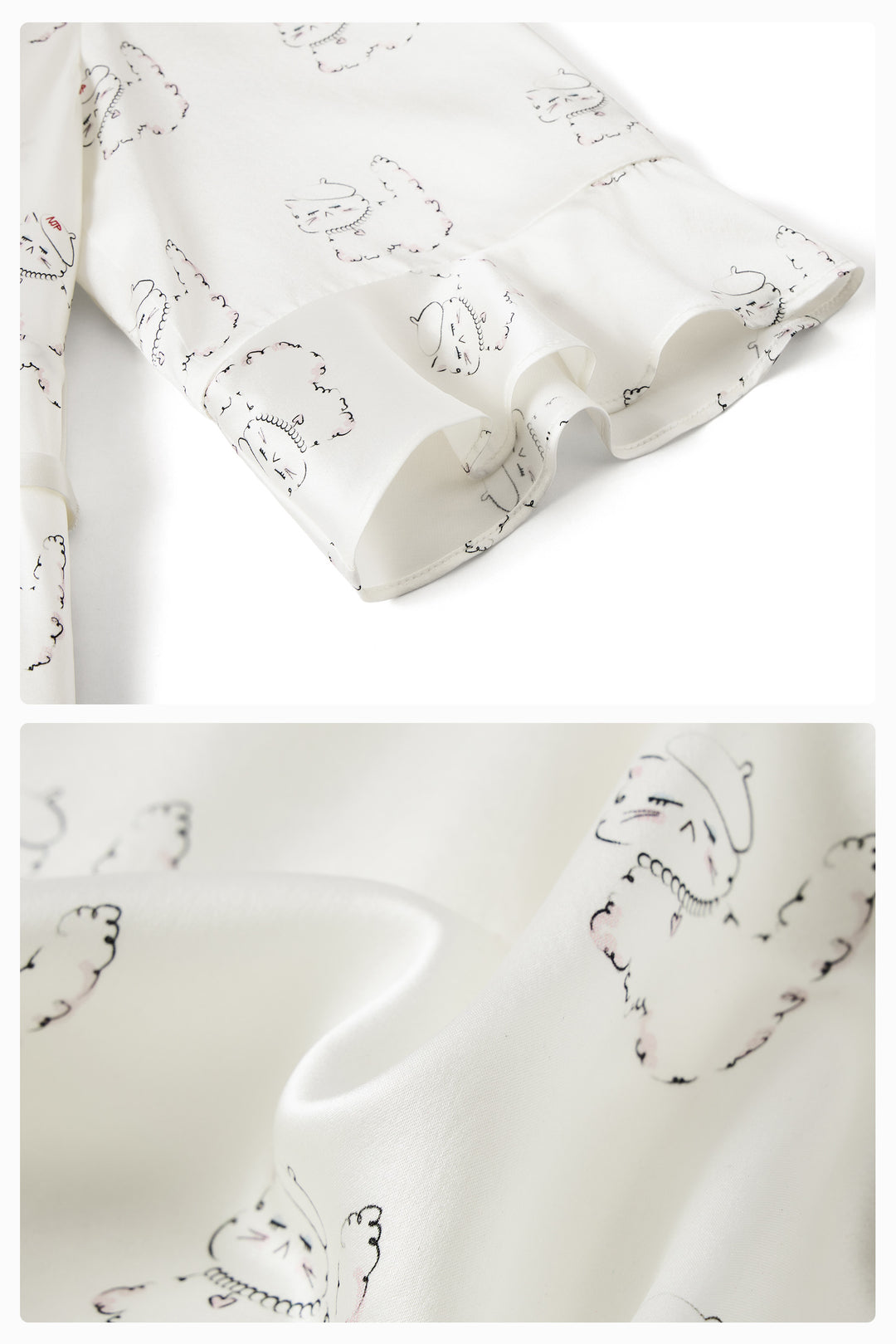 Kiki Pearl Cat 22 Momme Silk Nightdress