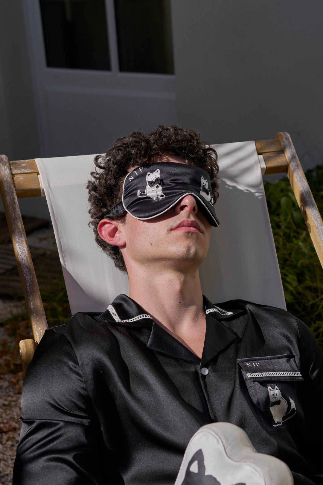 Milo Pearl Cat 22 Momme Silk Eye Mask