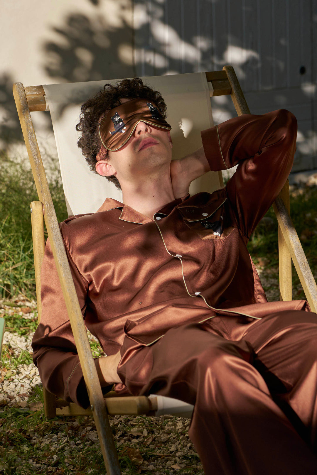 Milo Pearl Cat 22 Momme Silk Eye Mask